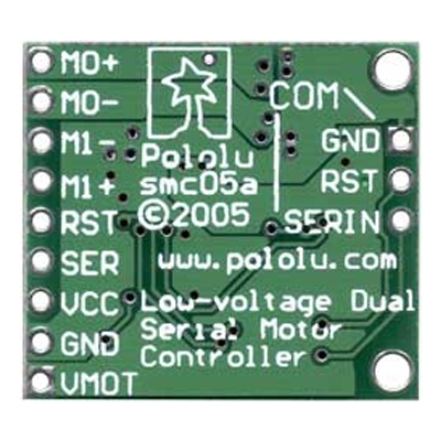 Pololu Low-Voltage Dual Serial Motor Controller 