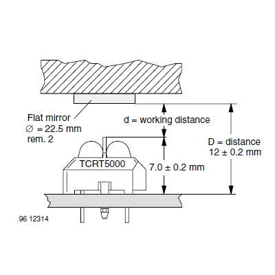 TCRT-5000 Reflective IR Sensor (2 pcs)